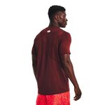 UA HG Armour Fitted SS, Chestnut Red/Radio Red