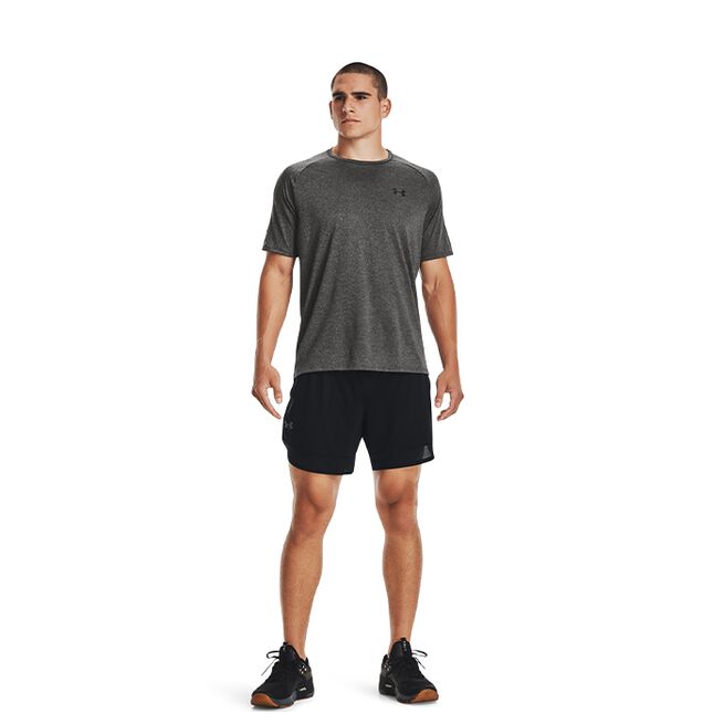 UA Tech 2.0 SS Tee, Carbon Heather