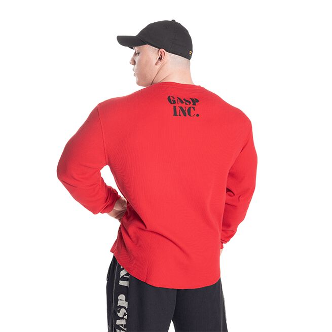 Gasp Thermal Gym Sweater, Chili Red