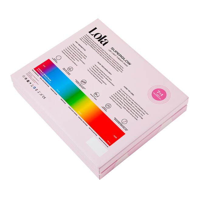 Glow Led Ansiktsmask Rosa