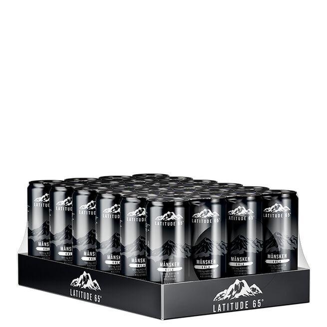 24 x Latitude 65 Energidryck 330 ml Månsken - Cola