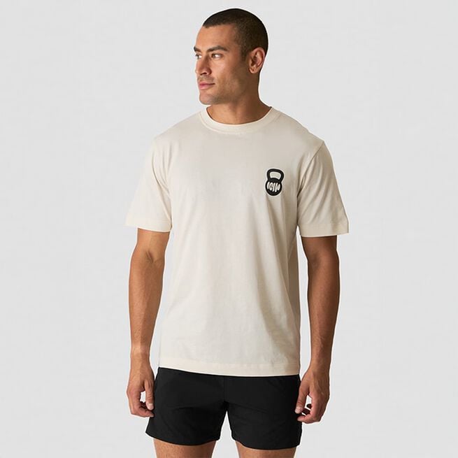 Everyday T-shirt Print Beige