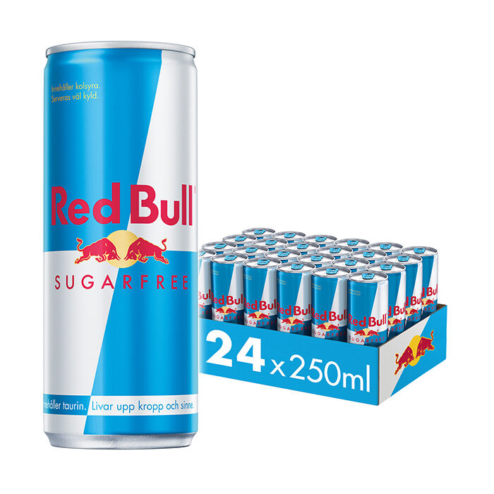 24 st Red Bull Energidryck Flak Sockerfri 250 ml