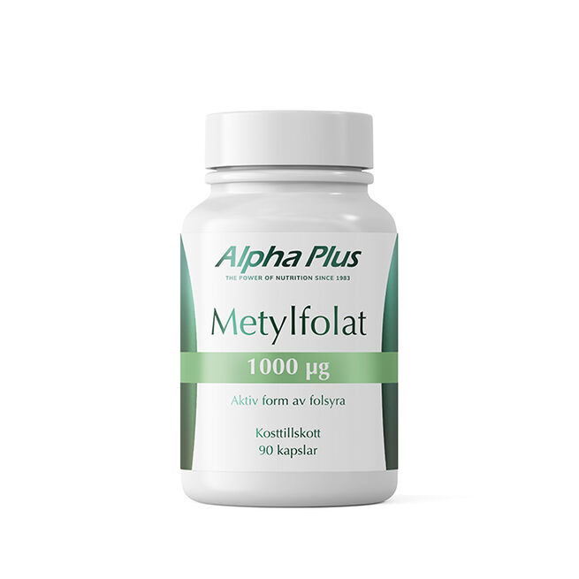 Metylfolat 1000 µg 90 kapslar