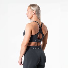Relode Prime Scrunch Top, Mörkgrå, L  Prime Scrunch Sport-bh Mörkgrå