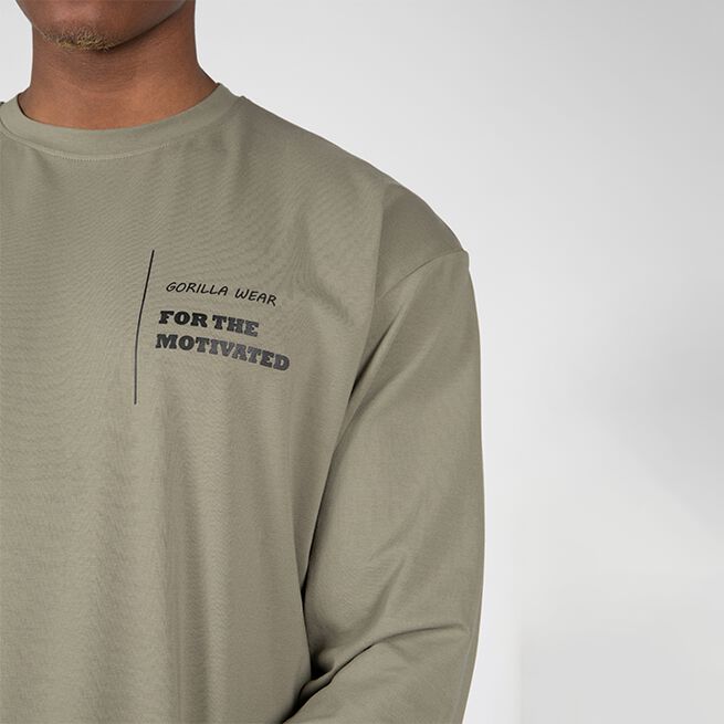 Boise Oversized Long Sleeve, Army Green