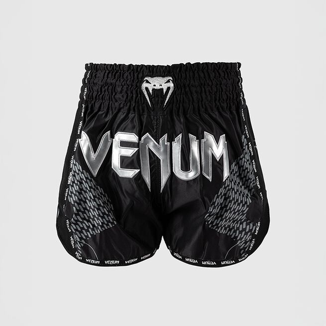 Nexus Muay Thai-Shorts Svart Silver