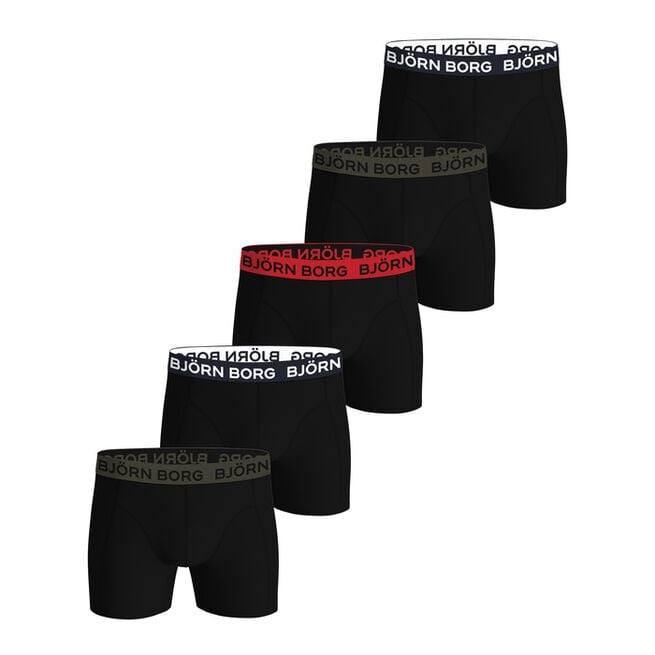 Cotton Stretch Boxer 5p, MULTIPACK 3, L