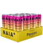 12 x NAIA* Energy Drink, 330 ml, Passion 