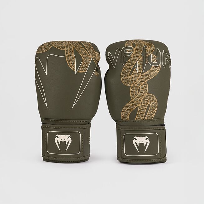 Serpenti Boxningshandskar Khaki Brons Ivory