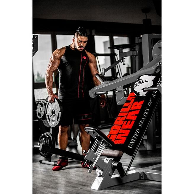 Functional Gym Towel, Black/Red 