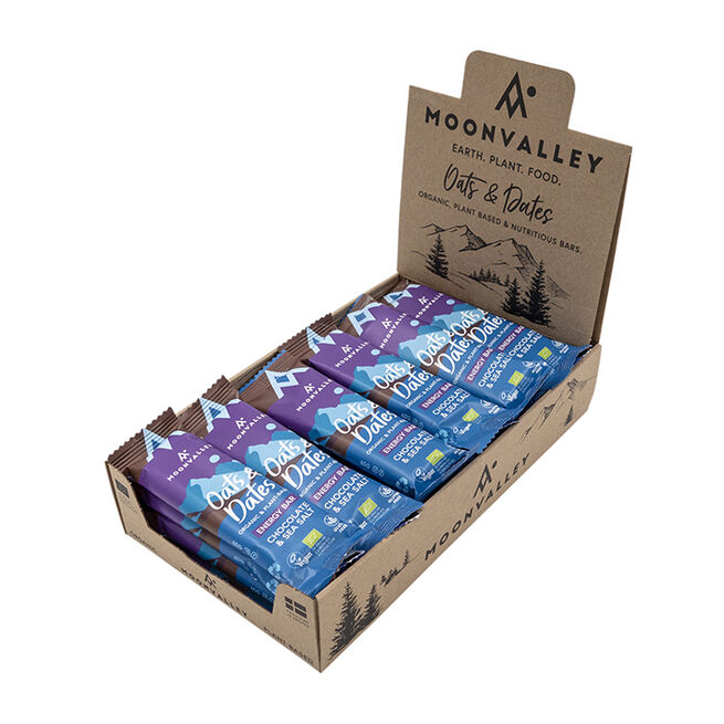 18 x Havre & Dadel Bar 50 g Chocolate & Sea Salt GF