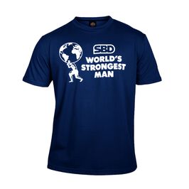World Strongest Man T-Shirt - Women's, Blue, L  SBD World's Strongest Man T Shirt Dam Blå