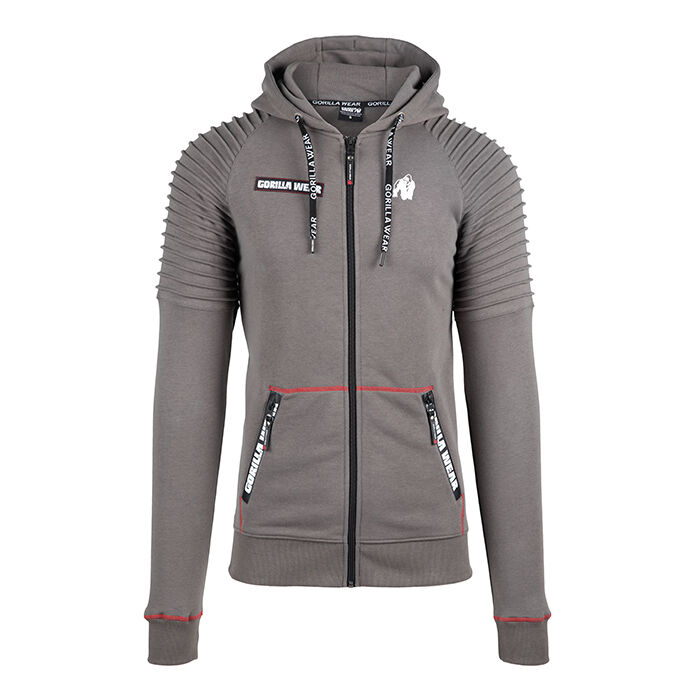 Georgia Zipped Hoodie, Grey