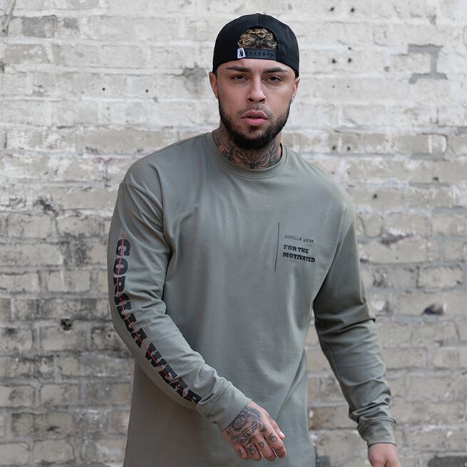 Boise Oversized Long Sleeve, Army Green