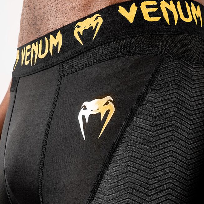 Venum G-Fit Compression Shorts, Black/Gold