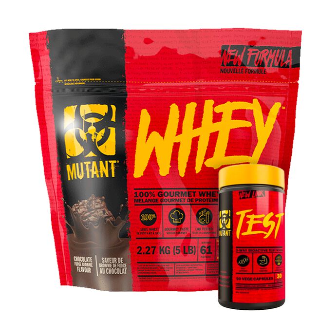 Mutant Vassleprotein 2,27 kg + Mutant Test 90 kapslar