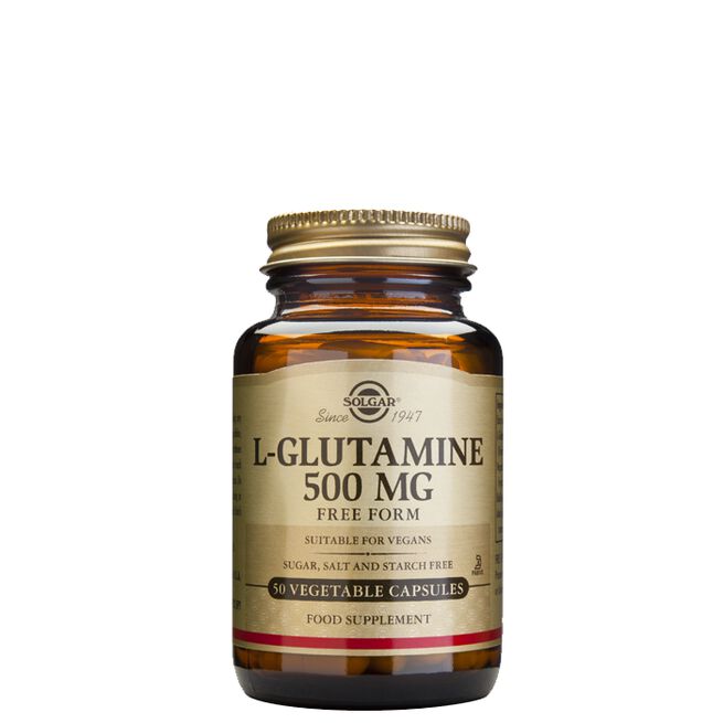 L-glutamin 500 mg 50 kapslar