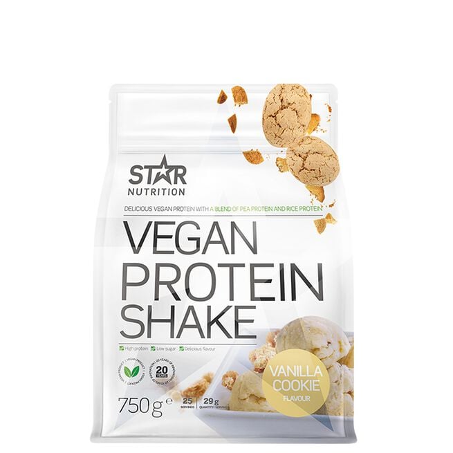 Vegan Protein Shake Veganskt Proteinpulver 750 g Vanilla Cookie