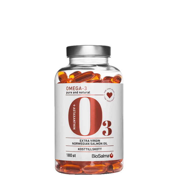 Köp Omega3 Salmon Oil 1000mg 180 kapslar