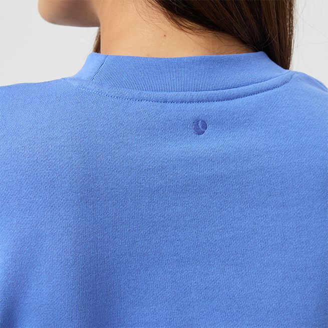 Studio Oversized Croppad Sweatshirt Marinblå