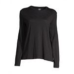 Soft Texture Long Sleeve, Black, XS
