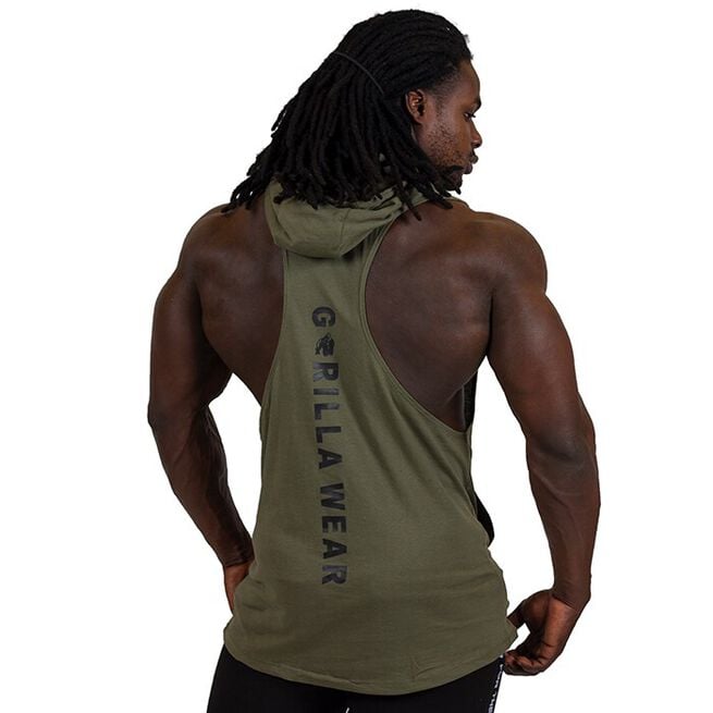 Lawrence Hooded Tank Top, Army, XXL 