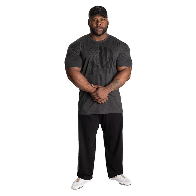 Skull Standard Tee, Dark Grey Melange