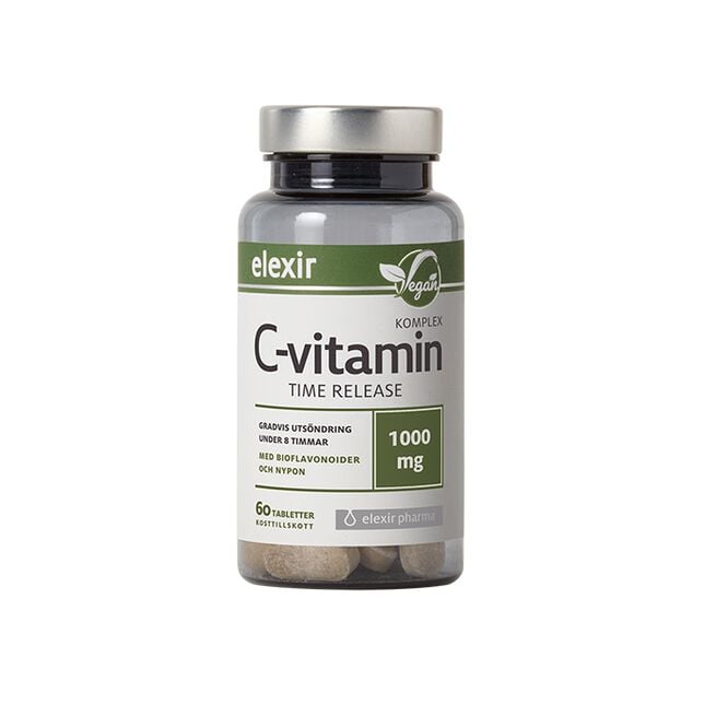 C-vitamin 1000 mg Time release 60 tabletter