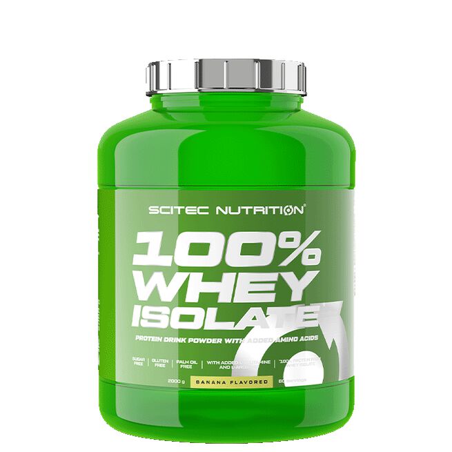 100 % Whey Isolate Vassleproteinisolat 2000 g Banana