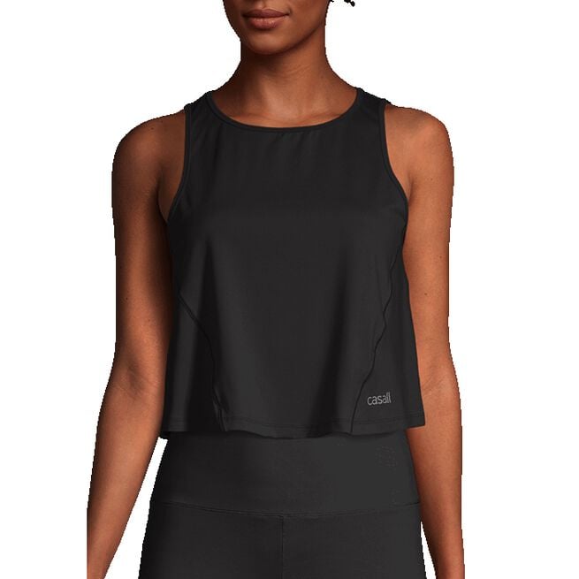 A-line Short Tank, Black