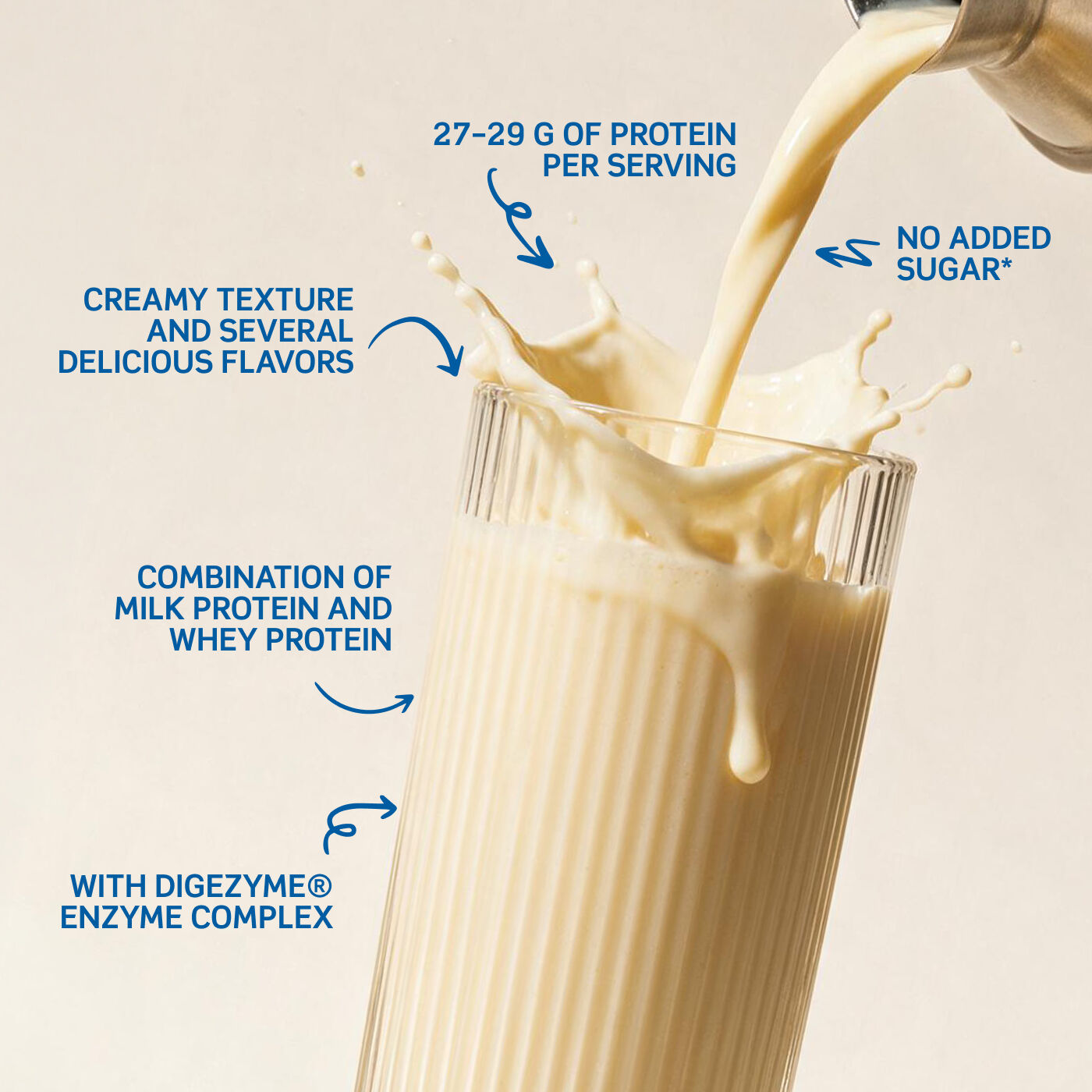 Double-80 Proteinpulver 750 g Creamy Vanilla