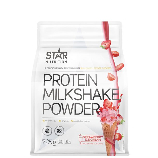 Protein Milkshake Powder, 725 g Strawberry Ice Cream