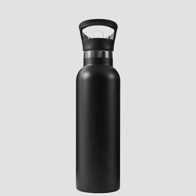 ICANIWILL Stainless Steel Water Bottle 600 ml Black White