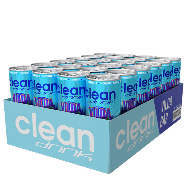 Flak 24 x Clean Drink 330 ml Vilda bär