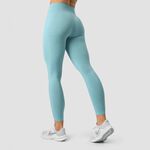 Ribbed Define Seamless Tights, Pale Blue, L 