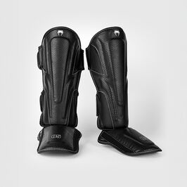 Venum Impact Evo Scales Shinguards Black, L  Impact Evo Scales Benskydd Svart