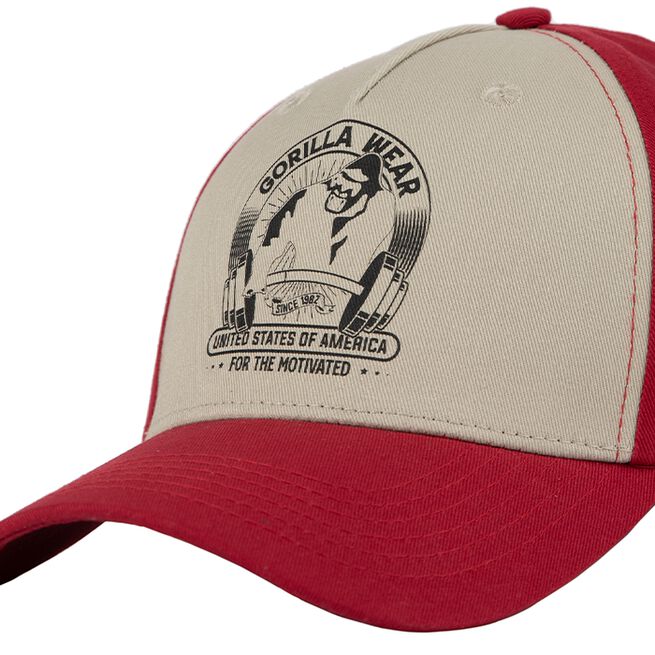 Buckley Cap, Red/Beige