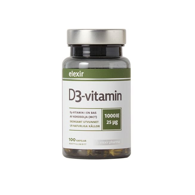D3-vitamin 25 mcg 1000 IE 100 kapslar