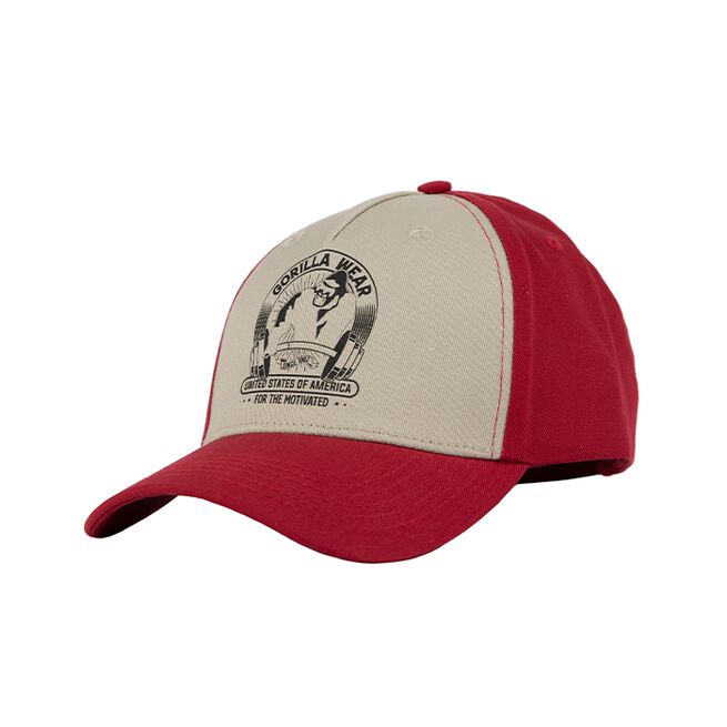 Gorilla Wear Buckley Cap, Red/Beige