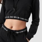 ICIW Chill Out Cropped Hoodie Black
