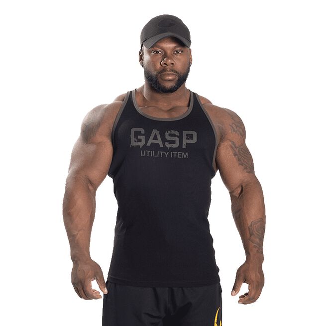 Ribbed T-back, Black
