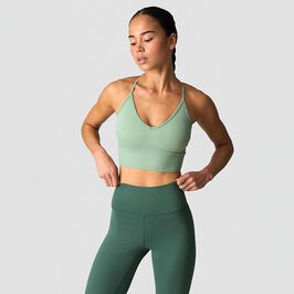 Nimble Adjustable Strappy Sports Bra, Light Moss, L  Nimble Sport-BH Ljus Mossgrön