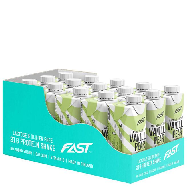 15 x Fast Protein Shake, 250ml, Vanilla Pear