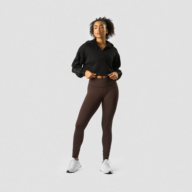ICANIWILL Stance Cropped Hoodie Black