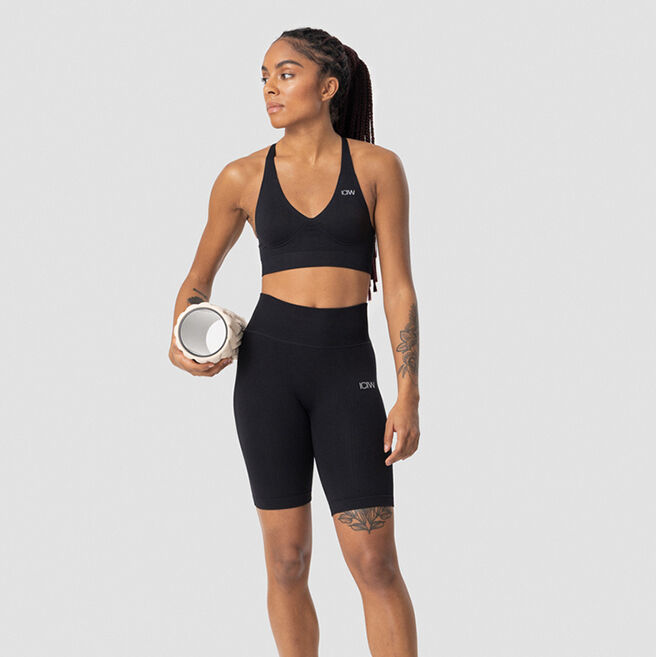 CRANK Ribbed micro shorts_Charcoal