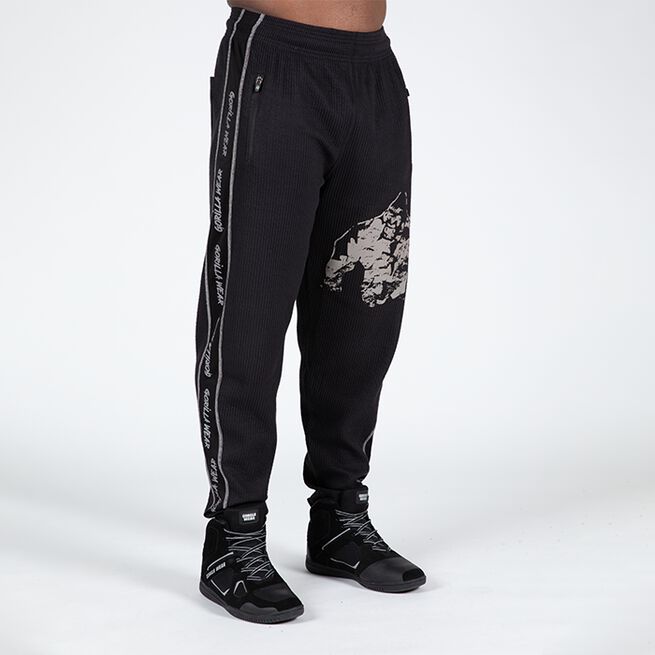 Buffalo Old School Workout Pants, Black/Grey