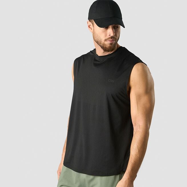 ICANIWILL Stride Sleeveless T-shirt, Black