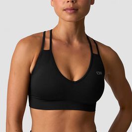 Define Seamless V-shape Sports Bra, Black, L  Define Seamless V-formad Sport-Bh Svart