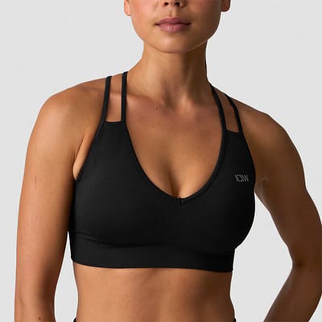 Define Seamless V-formad Sport-Bh Svart